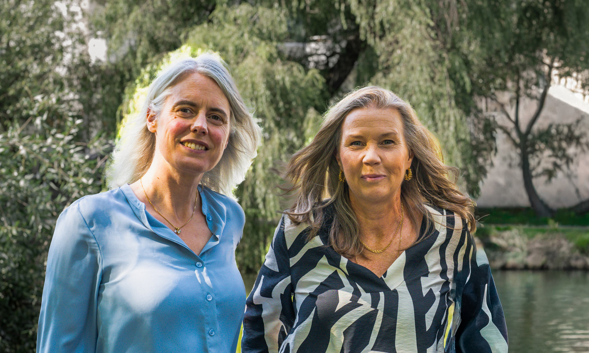 Marit Barklund (t v) och Eva Ljungström (t h).
