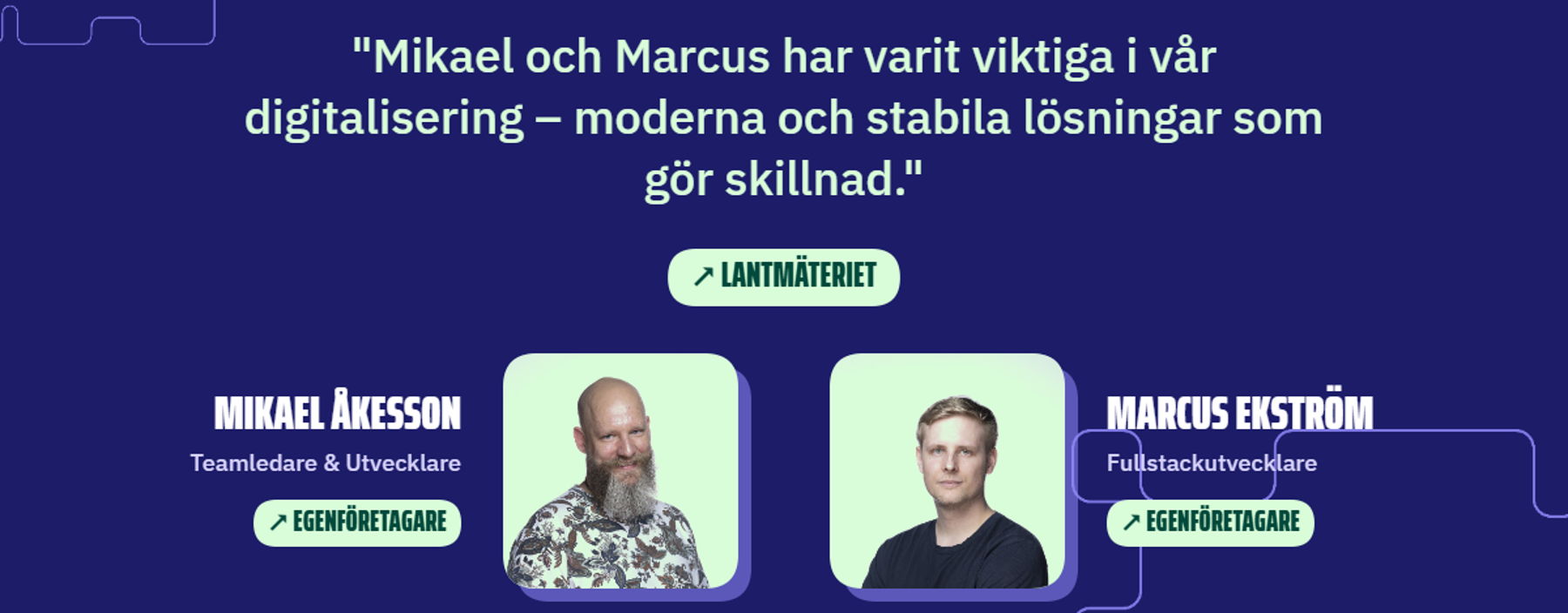 Kundcase Kvadrat Lantmäteriet Marcus Ekström Mikael Åkesson